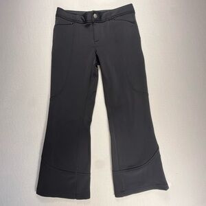 Women’s Athleta Snow Cruiser Black Soft Shell Fleece Lined Snowboard Pants 8P